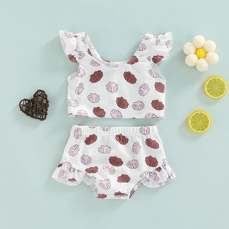Girls Printed Two-Piece Swimsuit Two-Piece Bikini Set Kids Baby Printed/Check Pattern Swimsuit Flying Sleeve Top Matching Shorts
Girls Printed Two-Piece Swimsuit Two-Piece Bikini Set Kids Baby Printed/Check Pattern Swimsuit Flying Sleeve Top Matching Shorts