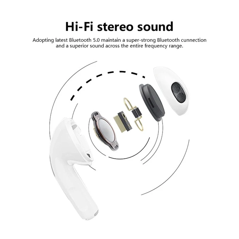 TWS Pro 6 Bluetooth 5 0 наушники с микрофоном шумоподавляющие наушники-вкладыши игровая
