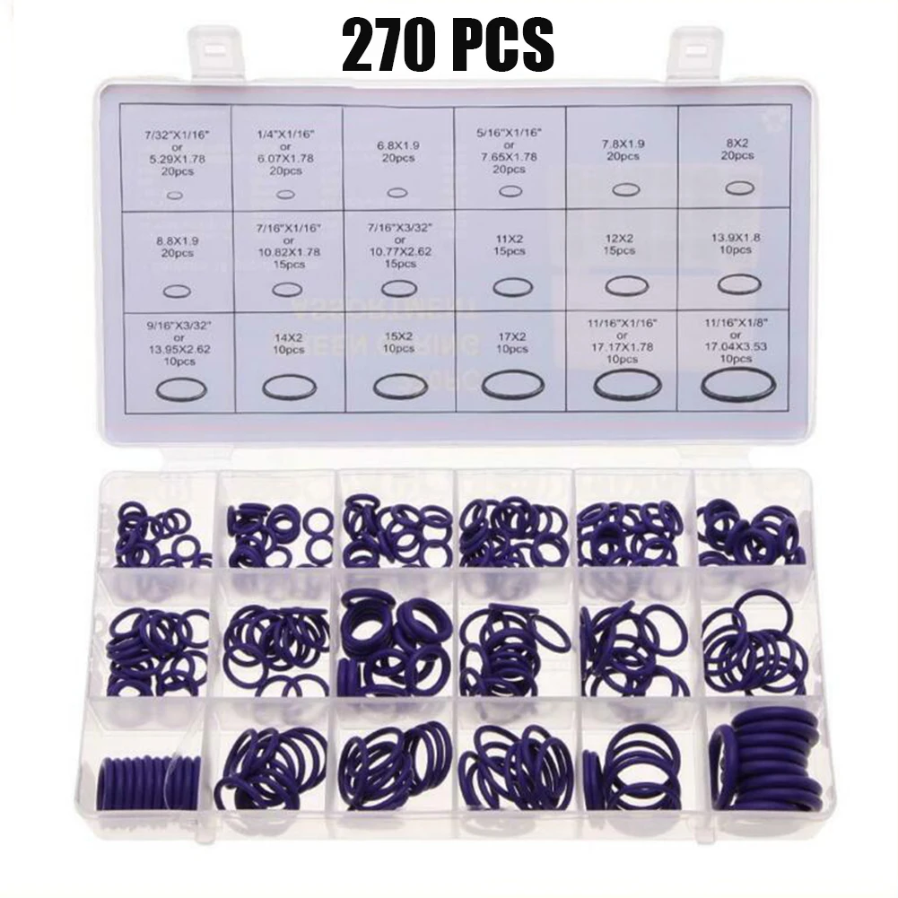 270PCS Metric Rubber O-Ring Washer Assortment Kit Gasket Automotive Seal Set O-Ring Seals For Gaskets Purple/Green
270PCS Metric Rubber O-Ring Washer Assortment Kit Gasket Automotive Seal Set O-Ring Seals For Gaskets Purple/Green