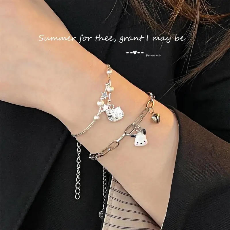 Cinnamoroll Cute Sanrio Bracelet Anime Kawaii Pachacco Hellokittys Fashion Jewelry Accessories Cartoon Sweet Birthday Gift
Cinnamoroll Cute Sanrio Bracelet Anime Kawaii Pachacco Hellokittys Fashion Jewelry Accessories Cartoon Sweet Birthday Gift