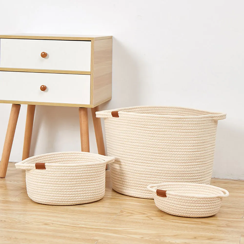 Плетеная вручную корзина для хранения одежды с ручкой, хлопковая веревка, корзина для хранения «сделай сам», украшение для дома, хранение одежды и игрушек
Плетеная вручную корзина для хранения одежды с ручкой, хлопковая веревка, корзина для хранения «сделай сам», украшение для дома, хранение одежды и игрушек