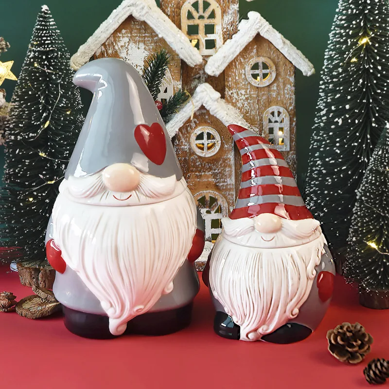 Santa Claus Creative Ceramic Sealed Can Large Capacity Home Decoration Storage Can Snack Candy And Dried Fruit Storage Pot
Santa Claus Creative Ceramic Sealed Can Large Capacity Home Decoration Storage Can Snack Candy And Dried Fruit Storage Pot