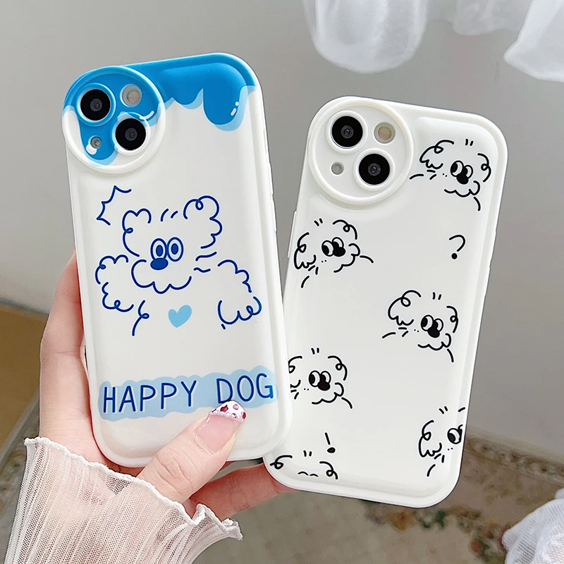 Cute Painting Happy Dog TPU Phone Case For iPhone 14 13 12 11 Pro Max 13 Mini XS XR X 7 8 Plus Shockproof Soft Silicone Cover
Cute Painting Happy Dog TPU Phone Case For iPhone 14 13 12 11 Pro Max 13 Mini XS XR X 7 8 Plus Shockproof Soft Silicone Cover