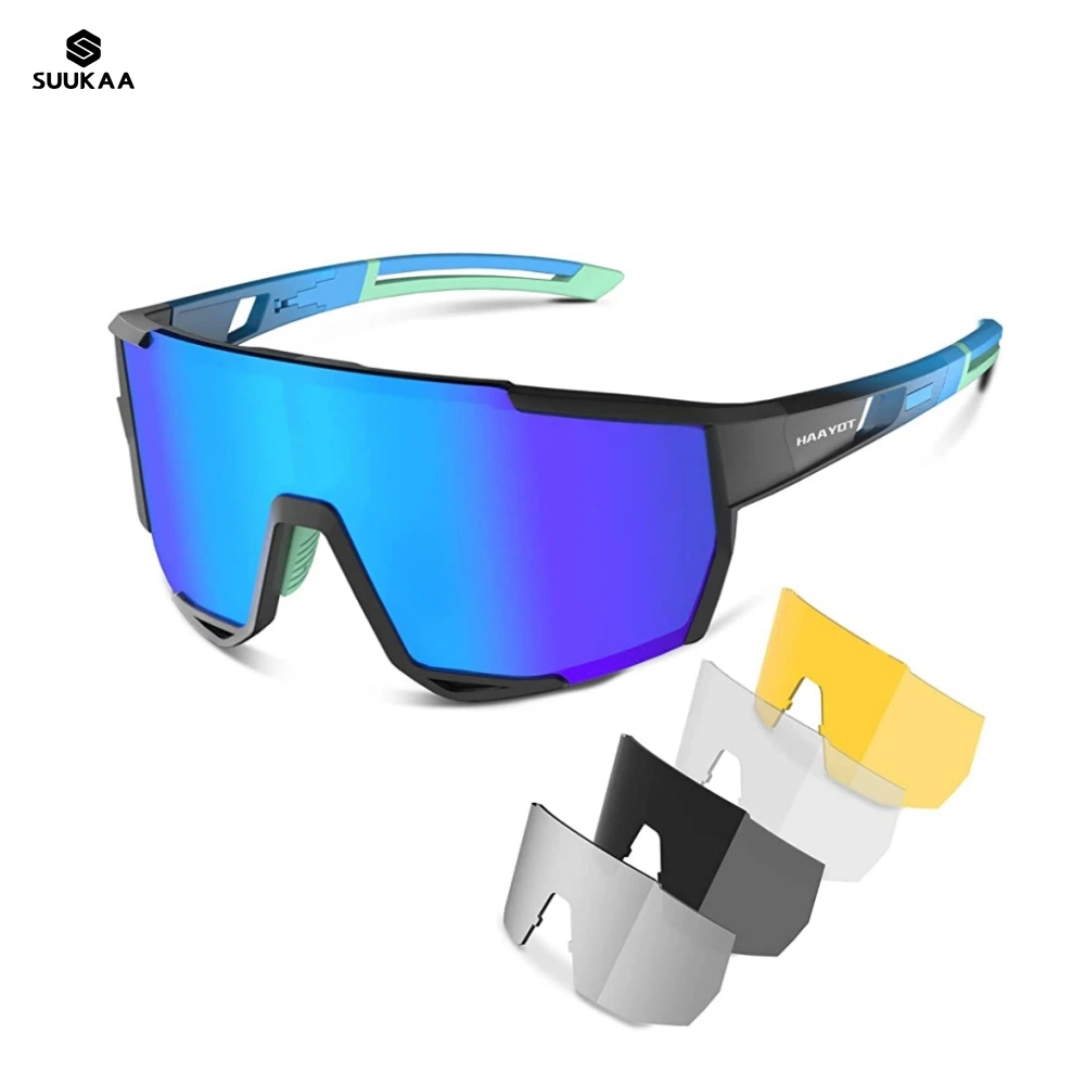 

Солнцезащитные очки с 5 линзами для мужчин и женщин, поляризационные антибликовые UV400, для езды на велосипеде, занятий спортом на открытом воздухе