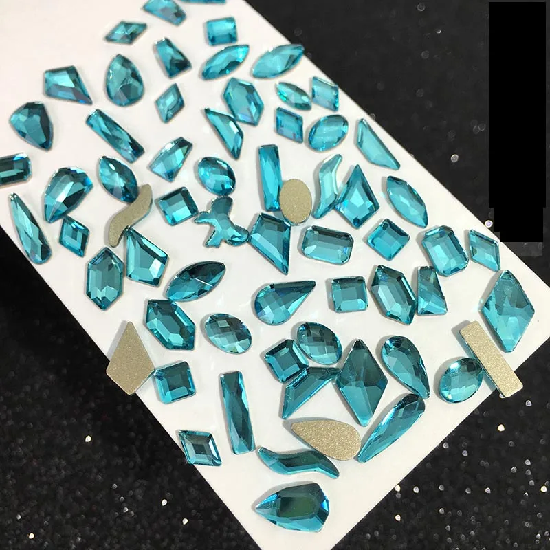 100pcs/pack Lake Blue Color 3D Nail Art Rhinestones Flatback Shiny Mixed Shape Nail Glitter Crystal AB Glass DIY Nail Diamond
100pcs/pack Lake Blue Color 3D Nail Art Rhinestones Flatback Shiny Mixed Shape Nail Glitter Crystal AB Glass DIY Nail Diamond