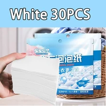 30pcs Laundry Tablets Strong Decontamination Washing Paper Capsules Deep Cleaning Ultra Soft Washing Powder Underwear Clothes