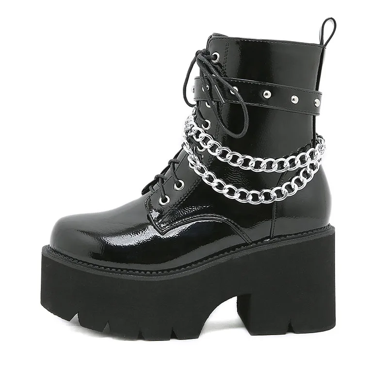 plus size women casual evening prom dress black platform boots patent leather shoes high heels chunky boot lady motorcycle botas
plus size women casual evening prom dress black platform boots patent leather shoes high heels chunky boot lady motorcycle botas