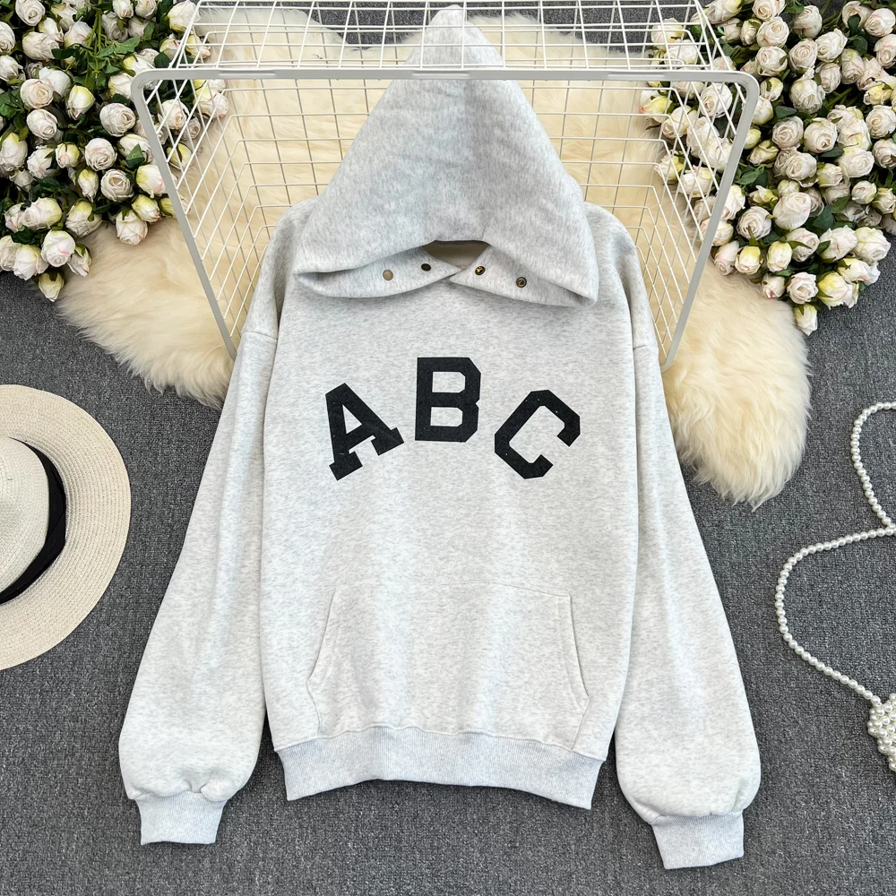 Autumn Winter Korean Version Korean Version of High Street Grey Hoodie Leisure Loose Languid Lazy Wind Long Sleeve Coat
Autumn Winter Korean Version Korean Version of High Street Grey Hoodie Leisure Loose Languid Lazy Wind Long Sleeve Coat