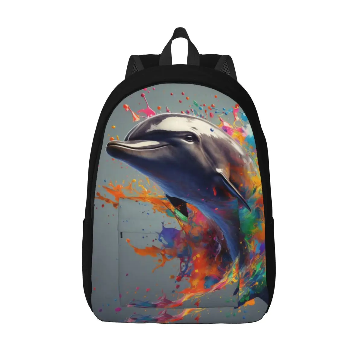 Dolphin Canvas Backpacks Explosion Liquid Splash School Large Backpack Unique Bags
Dolphin Canvas Backpacks Explosion Liquid Splash School Large Backpack Unique Bags