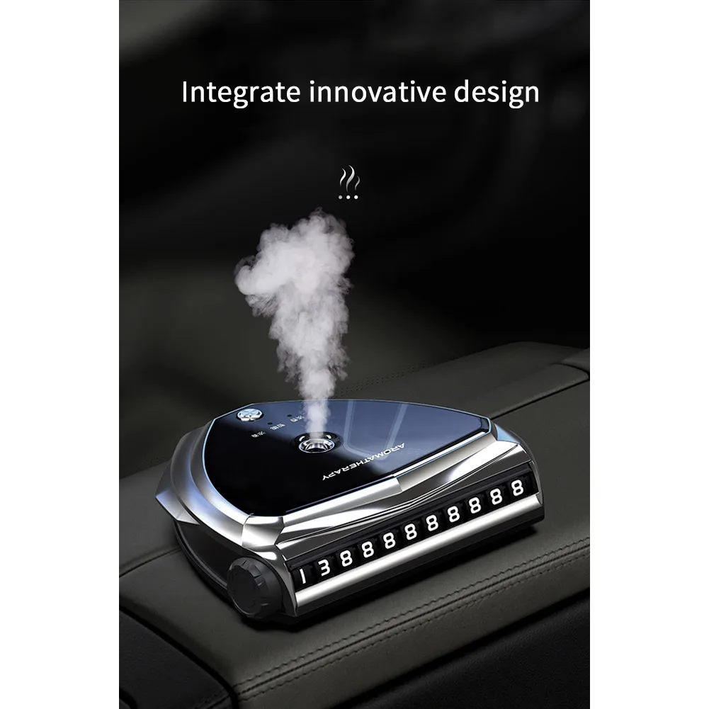 Smart Car Perfume Machine Kit USB Rechargeable Aromatherapy Humidifier Diffuser Air Freshener With Parking Number Plate Display
Smart Car Perfume Machine Kit USB Rechargeable Aromatherapy Humidifier Diffuser Air Freshener With Parking Number Plate Display