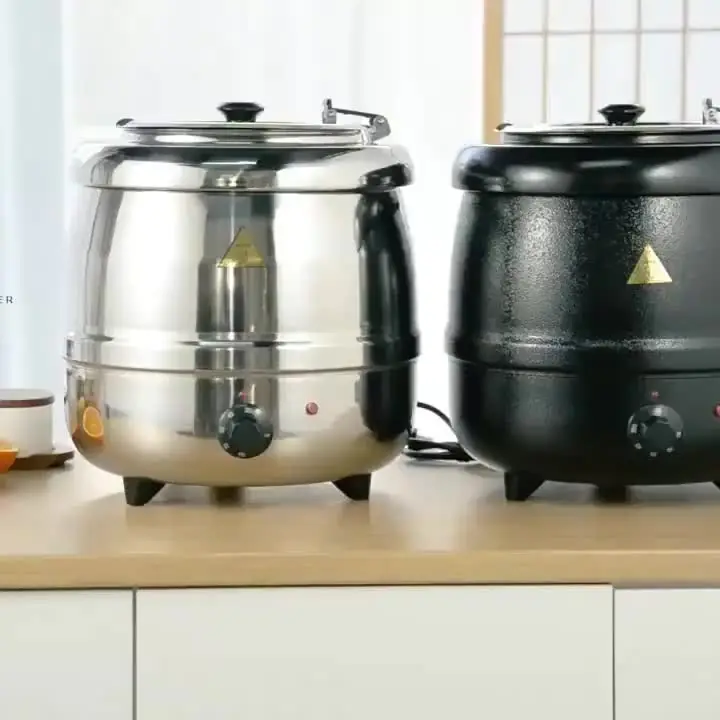 OKEY Commercial Restaurant Equipment Black Soup Kettle Buffet Warming Pot 10 L Electric Soup Warmer
OKEY Commercial Restaurant Equipment Black Soup Kettle Buffet Warming Pot 10 L Electric Soup Warmer