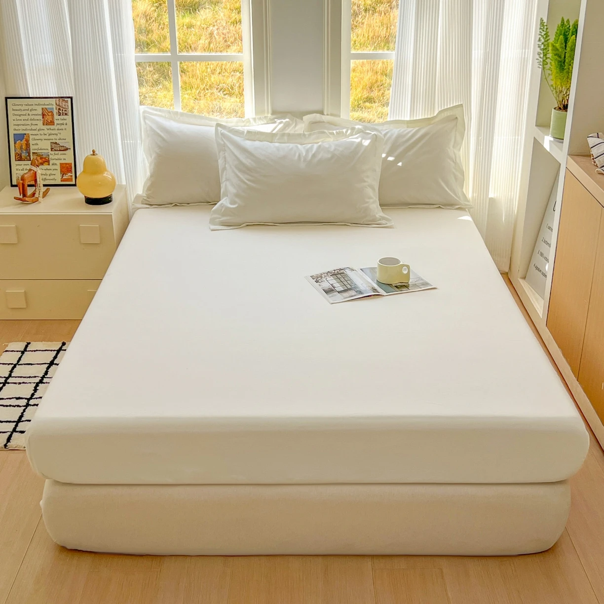 Однотонная простыня из полиэстера King-Size
Однотонная простыня из полиэстера King-Size