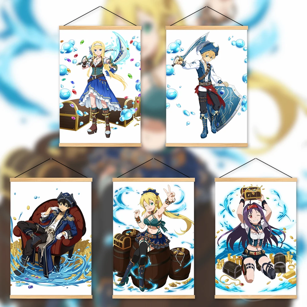 Home Decor Sword Art Online Canvas Wooden Yuuki Asuna Hanging Painting Kirigaya Suguha Wall Artwork Poster Anime Modular Picture
Home Decor Sword Art Online Canvas Wooden Yuuki Asuna Hanging Painting Kirigaya Suguha Wall Artwork Poster Anime Modular Picture
