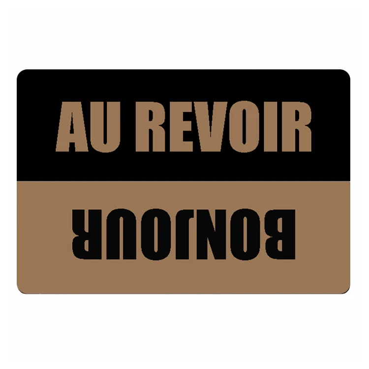 Funny Bonjour Au Revoir Welcome Door Mat Cool Hello Goodbye French Doormat Non Slip Rubber Front Door Entry Rug Carpet Floor Mat
Funny Bonjour Au Revoir Welcome Door Mat Cool Hello Goodbye French Doormat Non Slip Rubber Front Door Entry Rug Carpet Floor Mat