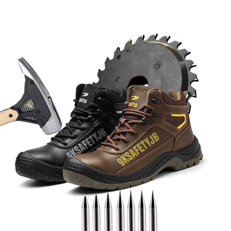 Leather High Top Soft Waterproof Martin Boots Men's Outdoor Work Anti-smashing Anti-piercing Safety Protection Shoes
Leather High Top Soft Waterproof Martin Boots Men's Outdoor Work Anti-smashing Anti-piercing Safety Protection Shoes