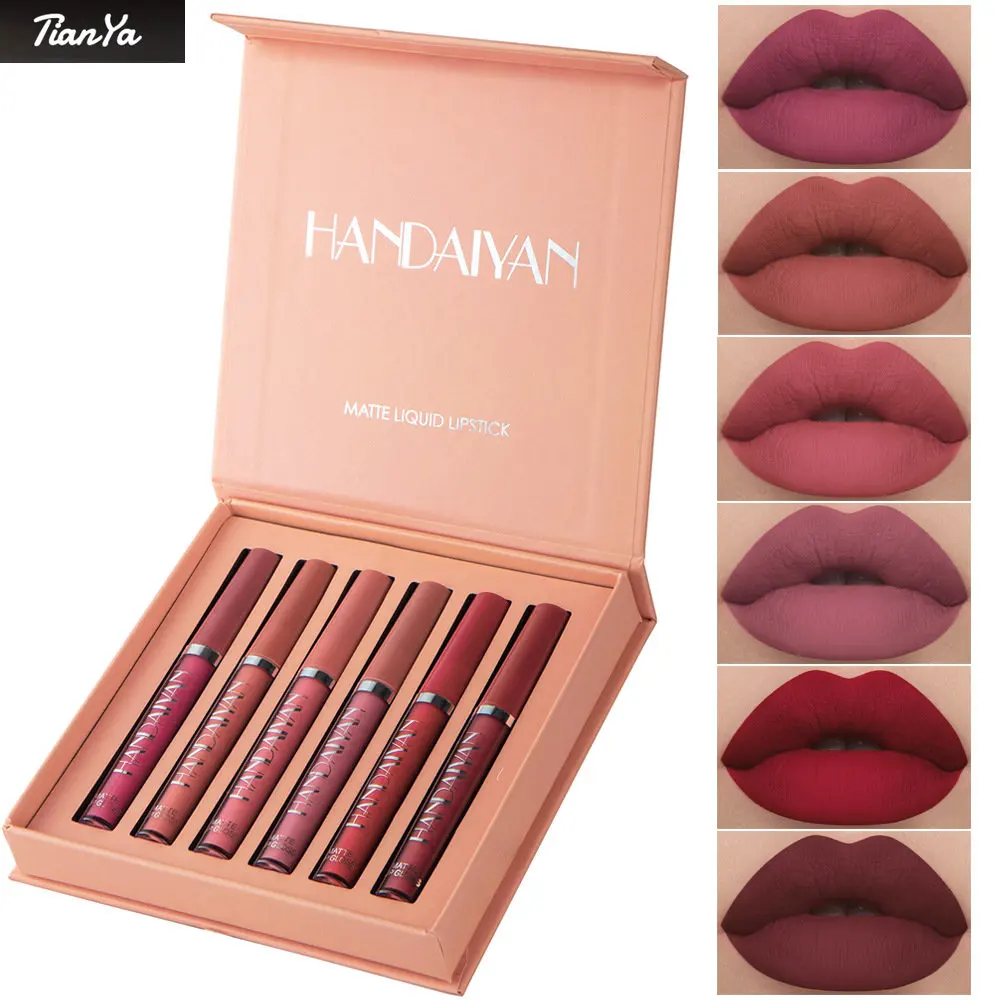 6-piece Lipstick Set Matte Lip Gloss Waterproof Durable Lip Glaze Liquid Lipstick Non-stick Cup Cosmetic Cosmetic Direct Mail
6-piece Lipstick Set Matte Lip Gloss Waterproof Durable Lip Glaze Liquid Lipstick Non-stick Cup Cosmetic Cosmetic Direct Mail