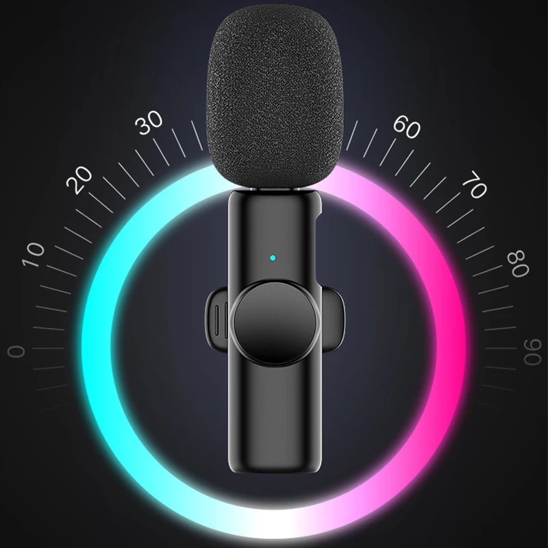 K11 Wireless Lavalier Microphone Portable Audio Video Recording Mini Mic for iPhone Android Live Broadcast Gaming Phone Mic
K11 Wireless Lavalier Microphone Portable Audio Video Recording Mini Mic for iPhone Android Live Broadcast Gaming Phone Mic