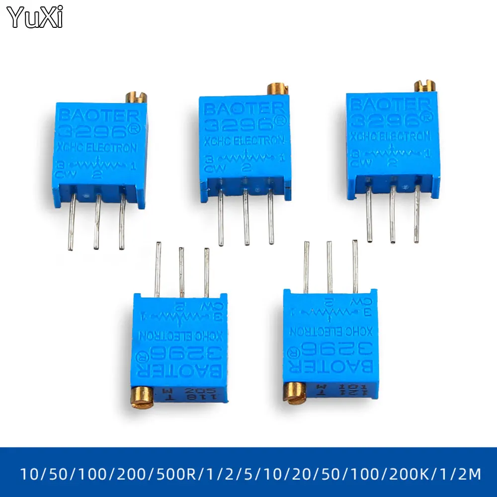 1Pcs 3296W Potentiometer Precision Adjustable Resistance Multi-turn Trimming 1K 2K 5K 10K 100K 103 100R Trimmer Potentiometer
1Pcs 3296W Potentiometer Precision Adjustable Resistance Multi-turn Trimming 1K 2K 5K 10K 100K 103 100R Trimmer Potentiometer