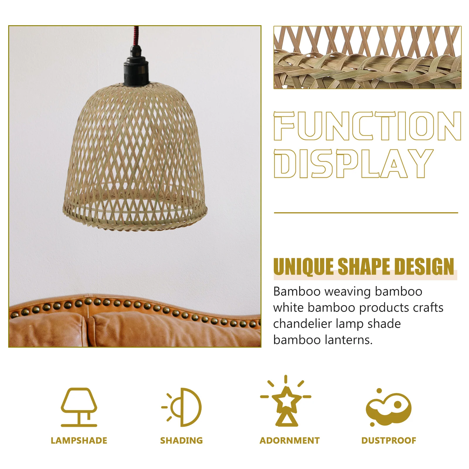 Light Lamp Shade Lampshade Pendant Rattan Ceiling Wicker Woven Chandelier Cover Fixture Hanging Shades Fixtures Bamboobasket
Light Lamp Shade Lampshade Pendant Rattan Ceiling Wicker Woven Chandelier Cover Fixture Hanging Shades Fixtures Bamboobasket