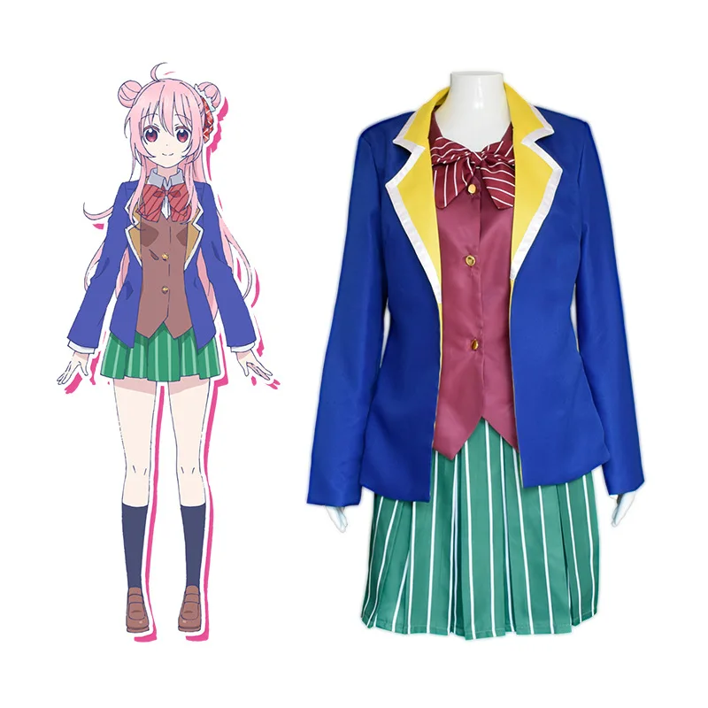 

Anime Happy Sugar Life Cosplay Matsuzaka Sato Full Set Costume