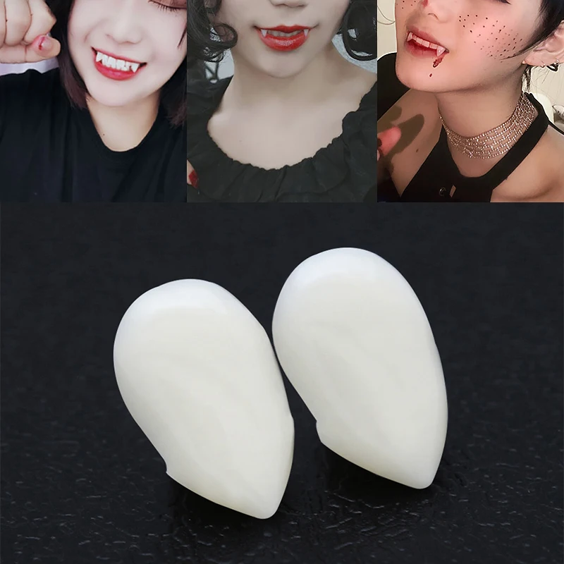 1 Pair Halloween Vampire Teeth Fangs Dentures Prop Party Costume Resin Fangs DIY Cosplay Props Decor False Teeth With Solid Glue
1 Pair Halloween Vampire Teeth Fangs Dentures Prop Party Costume Resin Fangs DIY Cosplay Props Decor False Teeth With Solid Glue