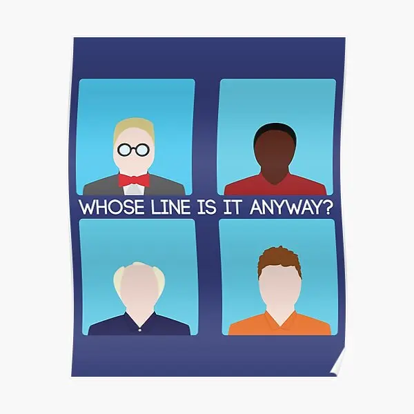 

Whose Line Is It Anyway Take Two Classic Poster Print Mural Wall Vintage Picture Art Decoration Modern Decor Home No Frame