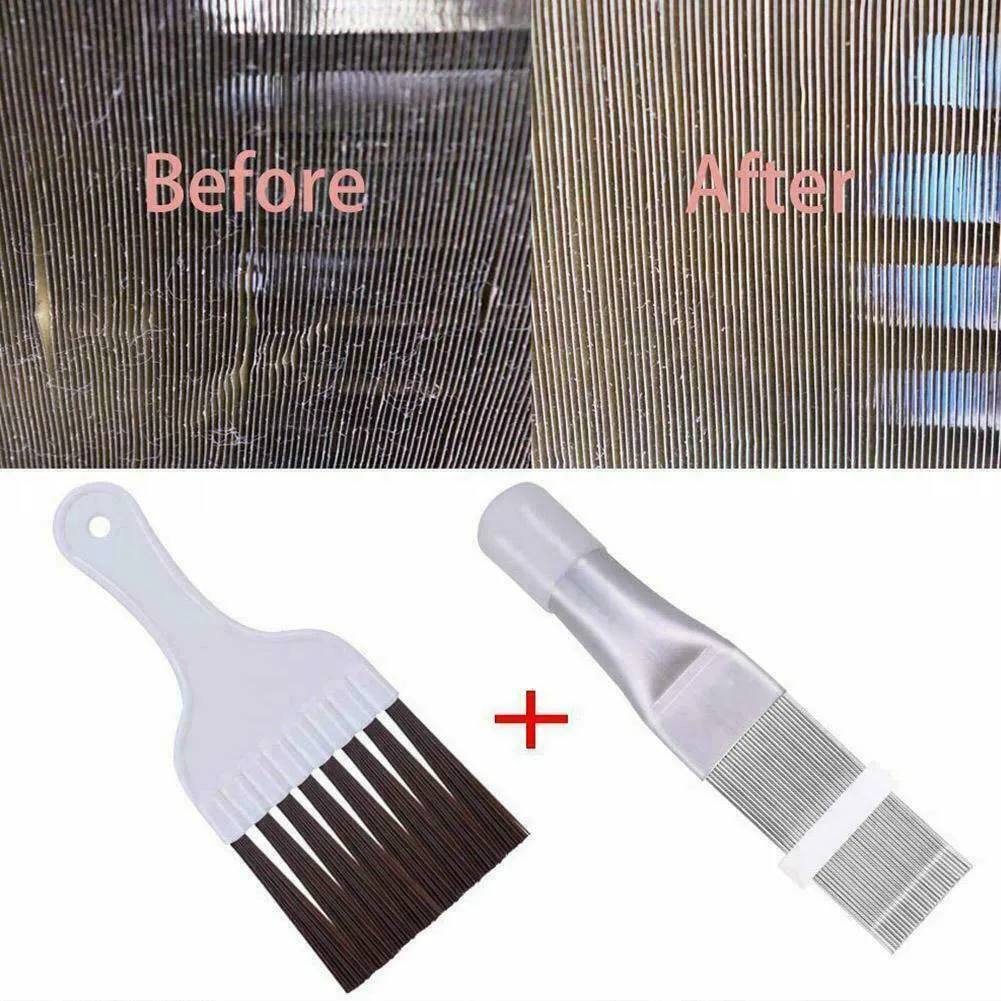 2 Pcs Car Air Conditioner Condenser Fin Cleaning Brush Useful A/c Fin Repair Comb Cleaner Ac Condenser Metal Coil Brush
2 Pcs Car Air Conditioner Condenser Fin Cleaning Brush Useful A/c Fin Repair Comb Cleaner Ac Condenser Metal Coil Brush