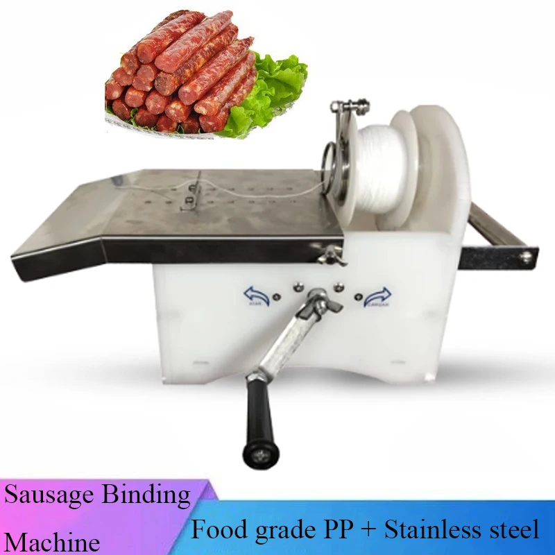 

Kitchen Desktop Manual Sausage Tying Machine Hot Dog Linker Knotting Binder Ham Binding Twisting Winding Machinery Of Meat
