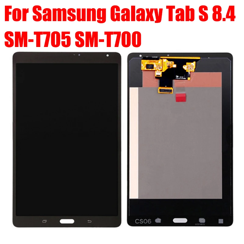 ЖК-дисплей для Samsung Galaxy Tab S 8,4 SM- T705 SM- T700, ЖК-дисплей Pantalla с сенсорным экраном, стеклянный дигитайзер в сборе, лучшее качество
ЖК-дисплей для Samsung Galaxy Tab S 8,4 SM- T705 SM- T700, ЖК-дисплей Pantalla с сенсорным экраном, стеклянный дигитайзер в сборе, лучшее качество
