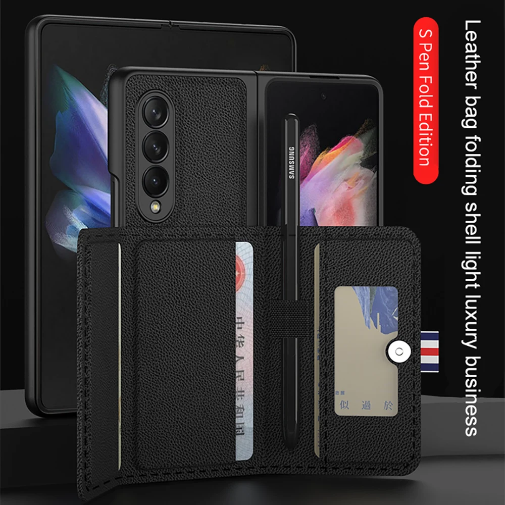 Роскошный чехол-кошелек для Samsung Galaxy Z Fold 3, защитный чехол для Galaxy Z Fold 3, карманные чехлы для телефонов с S-держателем
Роскошный чехол-кошелек для Samsung Galaxy Z Fold 3, защитный чехол для Galaxy Z Fold 3, карманные чехлы для телефонов с S-держателем