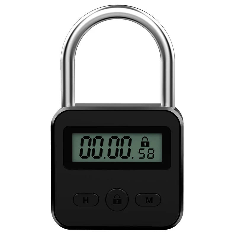 Metal Timer Lock LCD Display Multi-Function Electronic Time 99 Hours Max Timing USB Rechargeable Timer Padlock
Metal Timer Lock LCD Display Multi-Function Electronic Time 99 Hours Max Timing USB Rechargeable Timer Padlock
