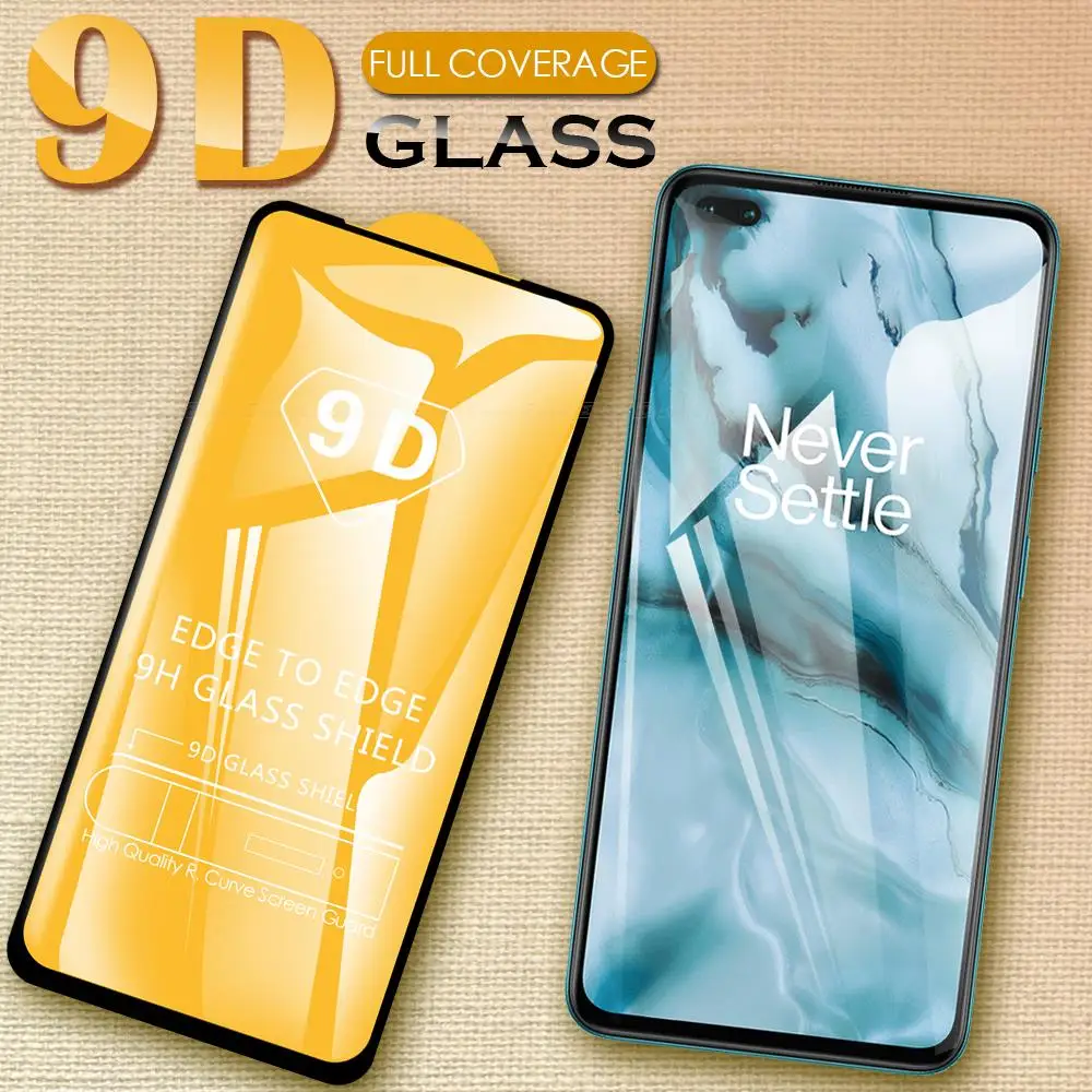 

9D Tempered Glass For OnePlus One Plus 9 9R 9RT 8T 7T 7 6T Nord CE 2 N10 N100 N200 Screen Protector Full Cover Protective Film