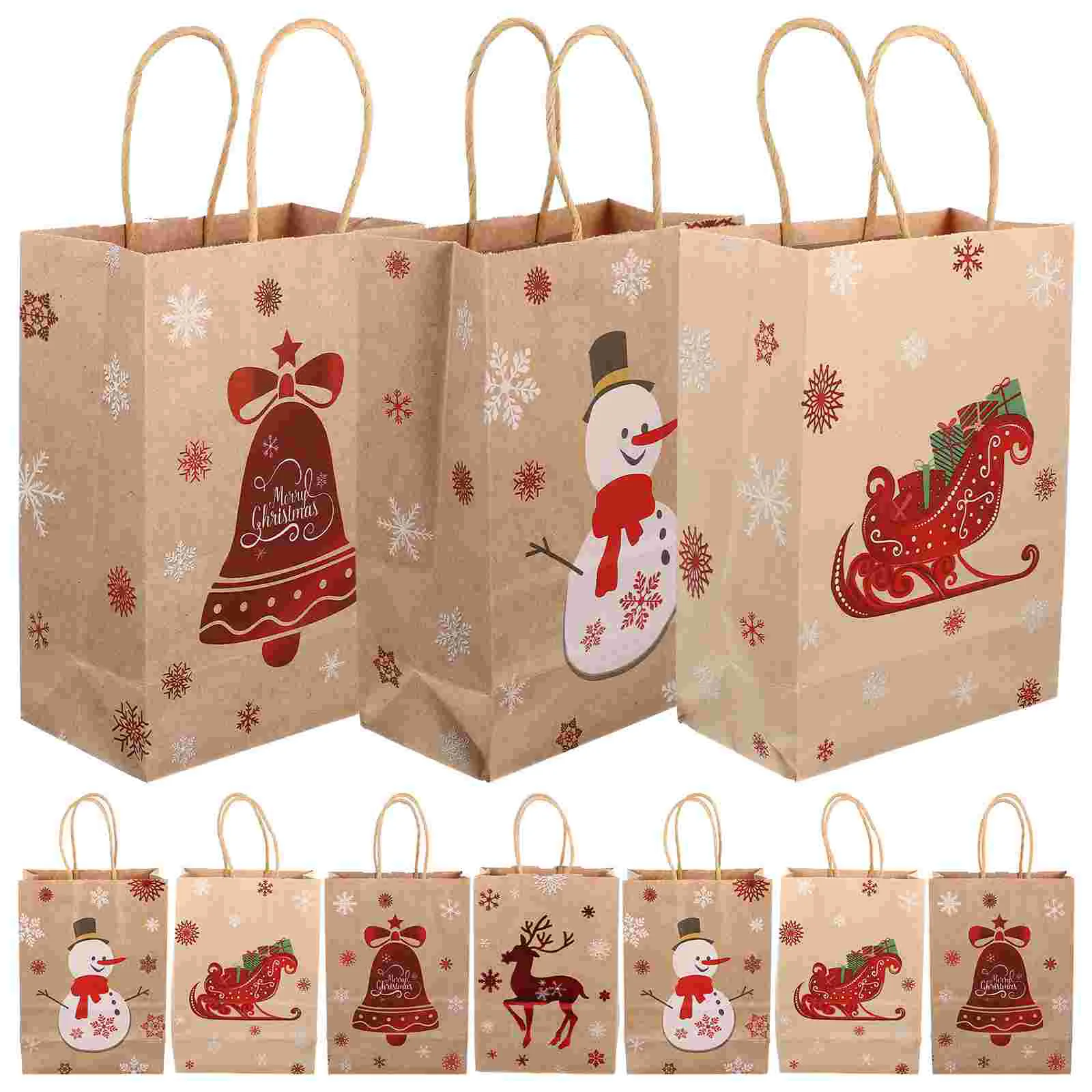 10pcs Paper Made Gift Bags Portable Christmas Gift Pouches Xmas Party Favor Tote Bags Gift Wrapping Bags
10pcs Paper Made Gift Bags Portable Christmas Gift Pouches Xmas Party Favor Tote Bags Gift Wrapping Bags