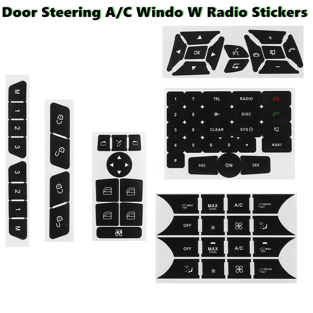 1 Set Re1 Set Repair Button Door Steering A/C Window Radio Stickers Car Stickers Kits Accessories For Mercedes For Benz 2007-201
1 Set Re1 Set Repair Button Door Steering A/C Window Radio Stickers Car Stickers Kits Accessories For Mercedes For Benz 2007-201