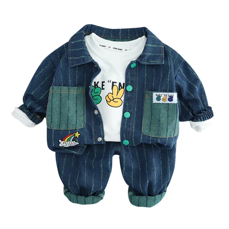 New Spring Autumn Baby Clothes Children Girls Boys Fashion Jacket T-Shirt Pants 3Pcs/Sets Toddler Casual Costume Kids Sportswear
New Spring Autumn Baby Clothes Children Girls Boys Fashion Jacket T-Shirt Pants 3Pcs/Sets Toddler Casual Costume Kids Sportswear