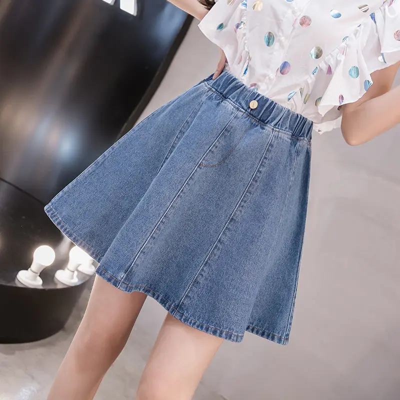 S-5XL Women Denim Pleated Skirt Fashion Casual Wild High Waist Mini Jean Skirts Summer Harajuku A Line Korean Style Streetwear
S-5XL Women Denim Pleated Skirt Fashion Casual Wild High Waist Mini Jean Skirts Summer Harajuku A Line Korean Style Streetwear