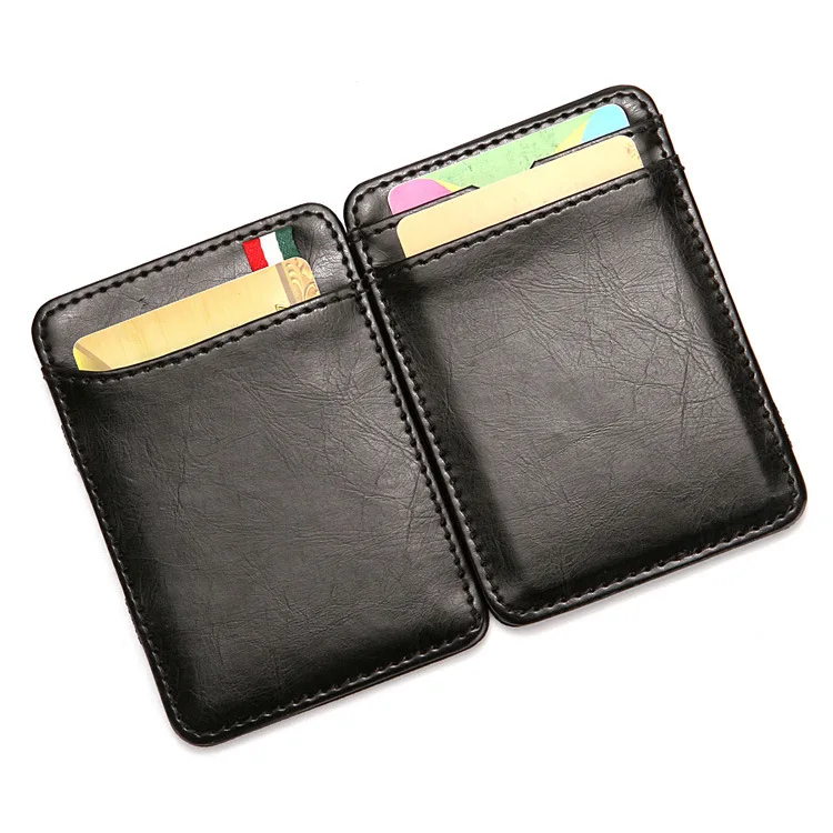 Magic Wallet Mini Money Clips Bank Credit Card Purse ID Cash Holder Solid Mini Leather Men's Business Wallet 
Magic Wallet Mini Money Clips Bank Credit Card Purse ID Cash Holder Solid Mini Leather Men's Business Wallet