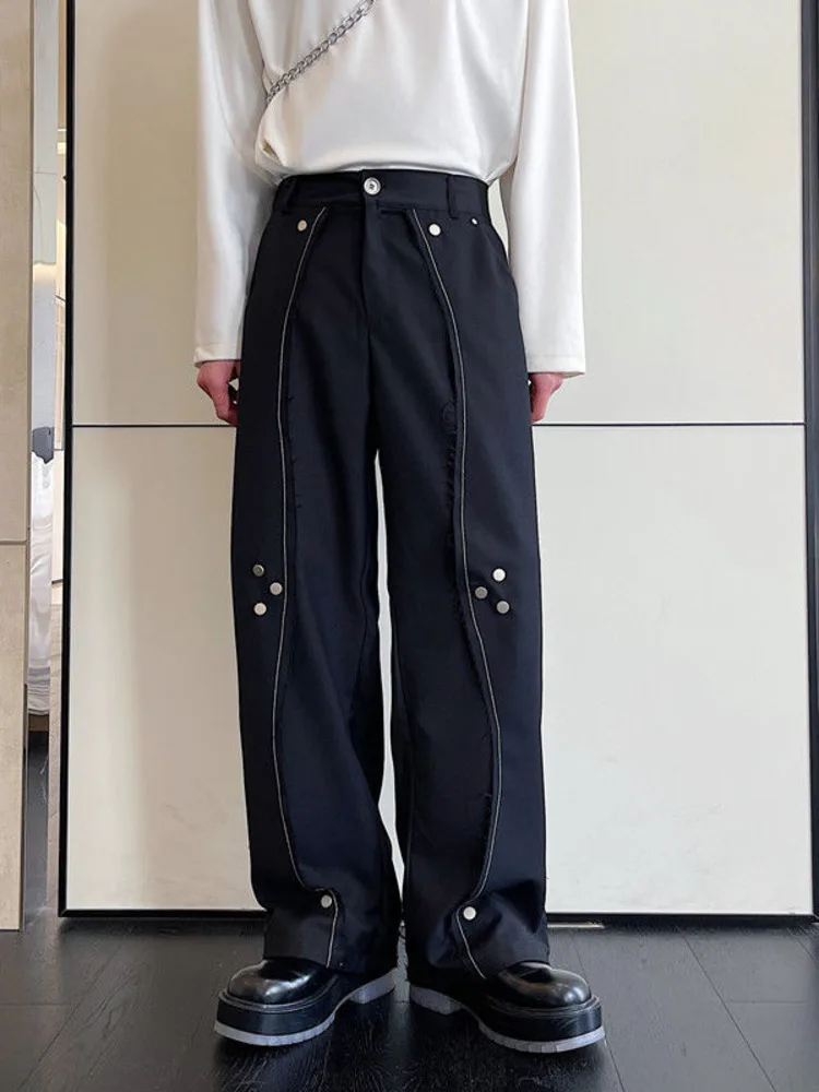 SYUHGFA Men's Wear 2023 Autumn Metal Buckle Solid Color Casual Suit Pants For Male Korean Strteetwear All-match Simple Trousers
SYUHGFA Men's Wear 2023 Autumn Metal Buckle Solid Color Casual Suit Pants For Male Korean Strteetwear All-match Simple Trousers