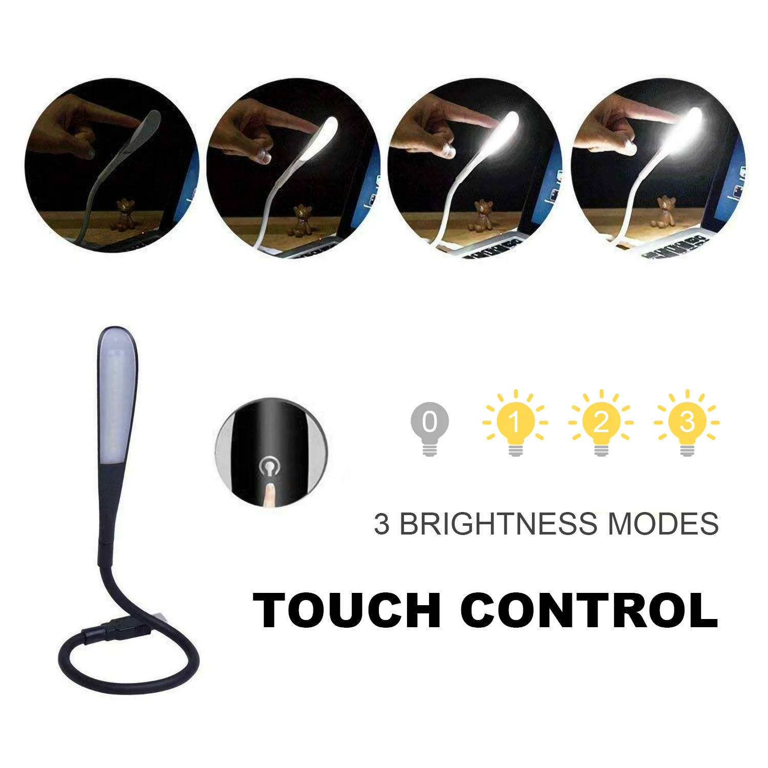 Flexible LED Reading Light Curved Gooseneck USB Charging Portable Reading Lamp Touch Control Dimmable Lamp 14LED Night Light
Flexible LED Reading Light Curved Gooseneck USB Charging Portable Reading Lamp Touch Control Dimmable Lamp 14LED Night Light
