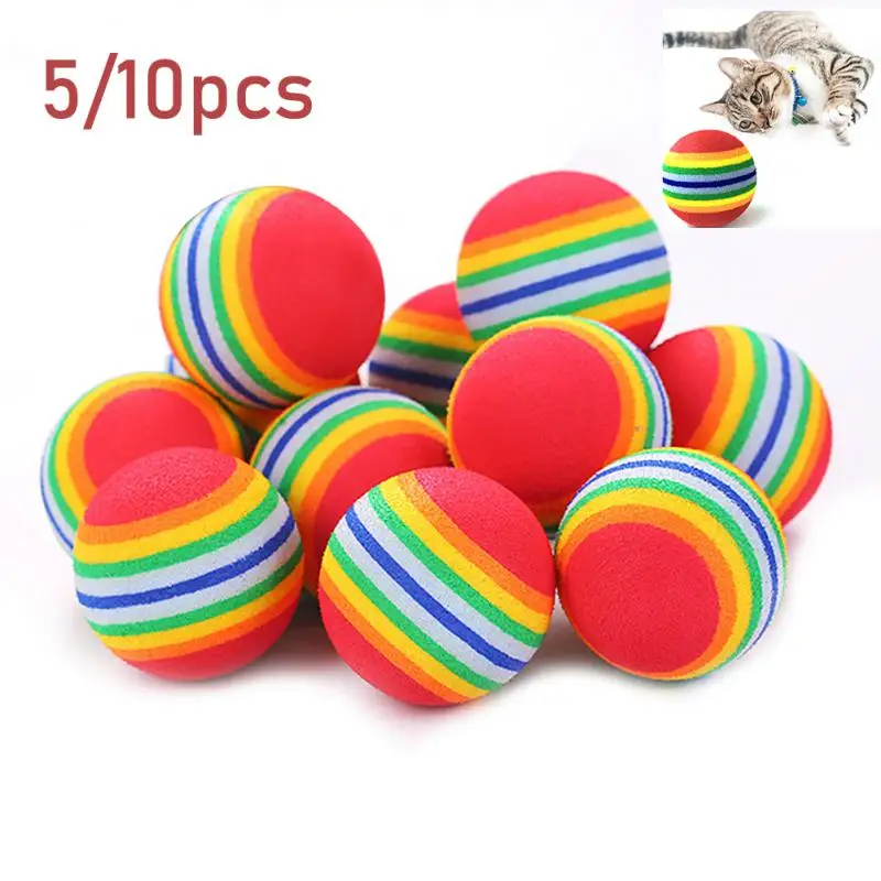 5/10 Pcs Cat Interactive Toy Funny Rainbow Toy Balls With Feather Cat Toys Play Chew Kitten Colorful Cat Teaser Toy Pet Supplies
5/10 Pcs Cat Interactive Toy Funny Rainbow Toy Balls With Feather Cat Toys Play Chew Kitten Colorful Cat Teaser Toy Pet Supplies