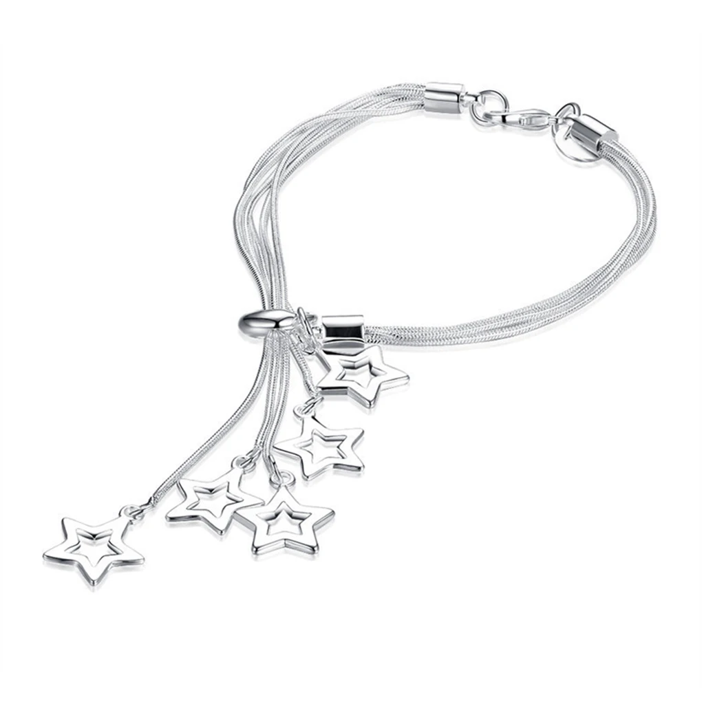 Women Bracelet Multi-layer Festival Birthday Party Beach Hollow Star Pendant Bangle Simple Jewelry for Female Gift
Women Bracelet Multi-layer Festival Birthday Party Beach Hollow Star Pendant Bangle Simple Jewelry for Female Gift