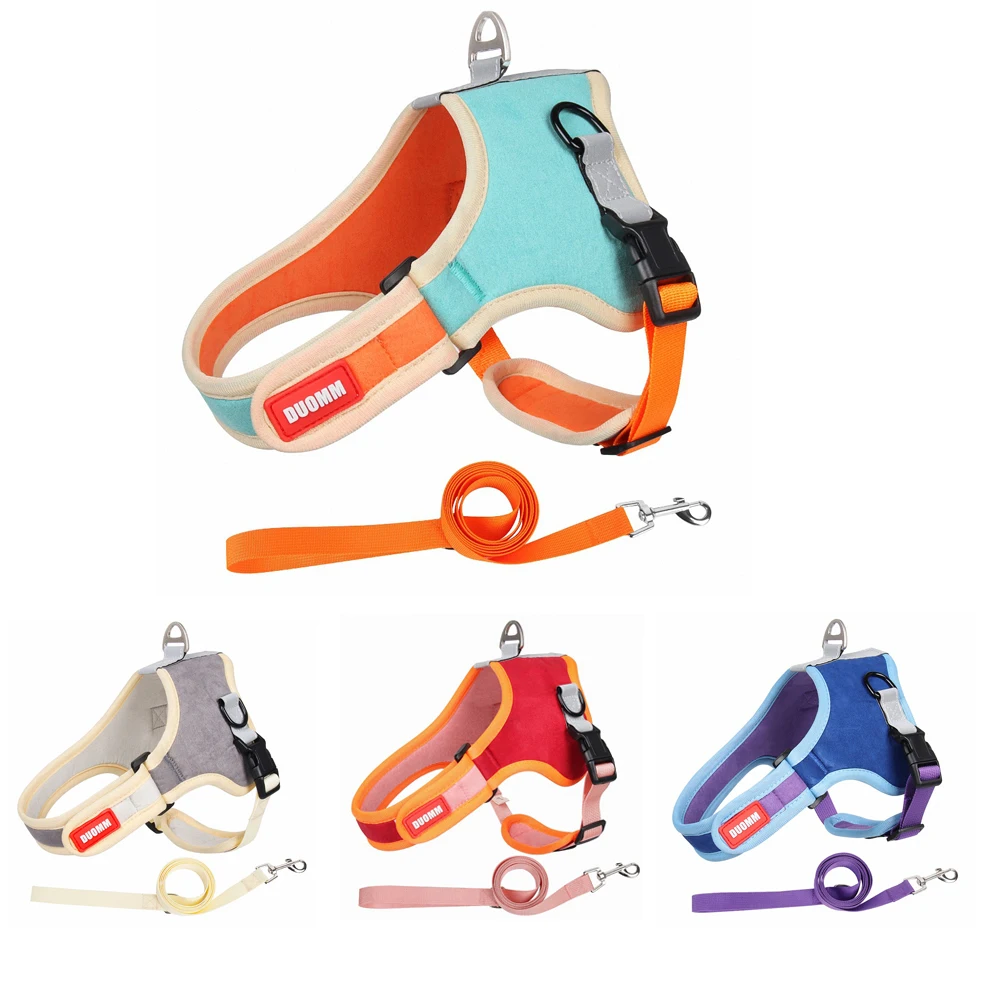 2022New Pet Dog Leash Suede Harness Saddle Type Summer Harness Reflective Pet Harness Pit Bull Dog Supplies for Small Medium Dog
2022New Pet Dog Leash Suede Harness Saddle Type Summer Harness Reflective Pet Harness Pit Bull Dog Supplies for Small Medium Dog