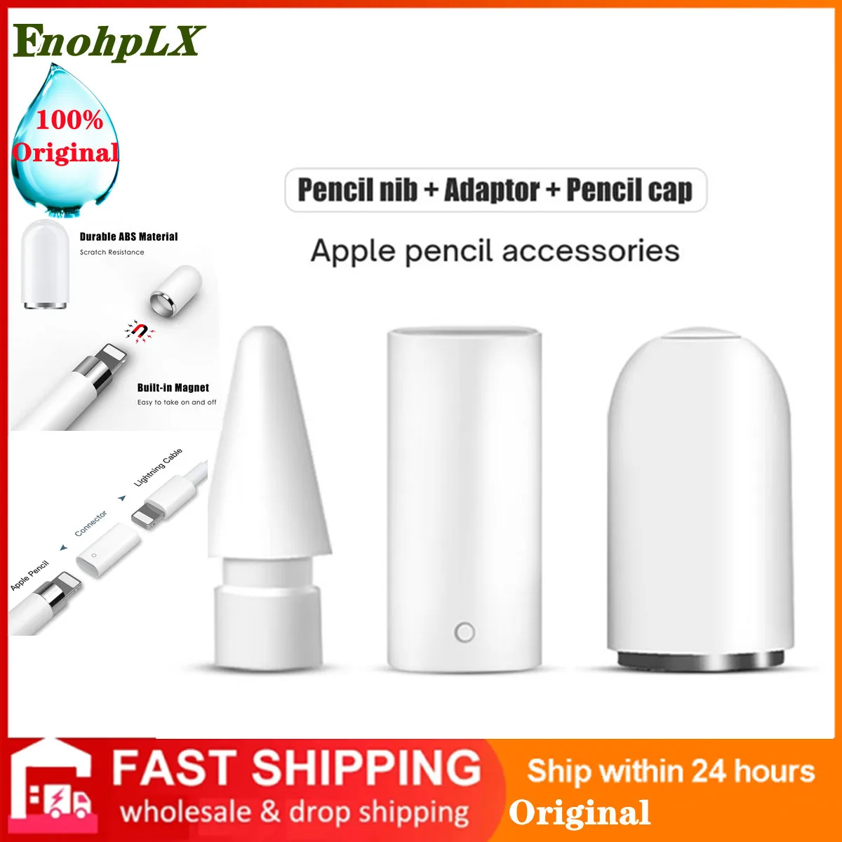 For Apple Pencil 1st Accessories Magnetic Replacement Pencil Cap Stylus nib adaptor Can be used interchangeably Apple Pen
For Apple Pencil 1st Accessories Magnetic Replacement Pencil Cap Stylus nib adaptor Can be used interchangeably Apple Pen