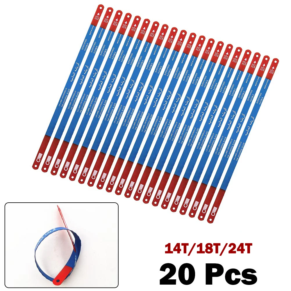 20Pcs Carbon Steel Hacksaw Blade 14T/18T/24T 300mm Hacksaw Blades Metalworking Saw Blades For Cutting Metal DIY Hand Tools
20Pcs Carbon Steel Hacksaw Blade 14T/18T/24T 300mm Hacksaw Blades Metalworking Saw Blades For Cutting Metal DIY Hand Tools