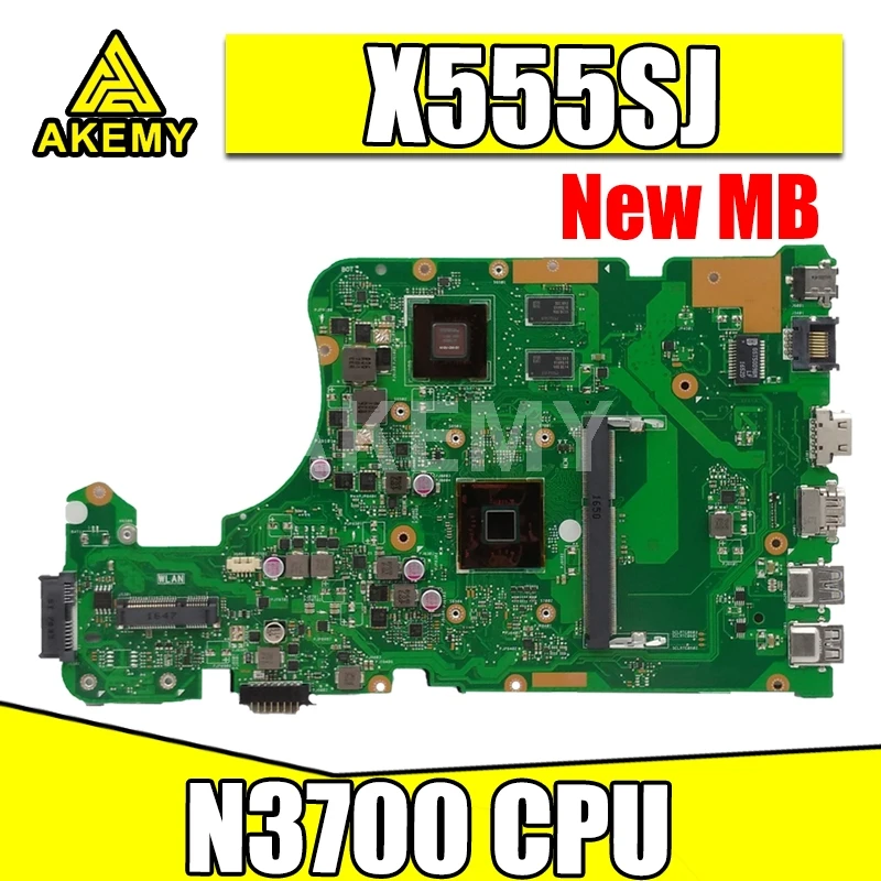 Материнская плата AKEMY X555SJ для ноутбука Asus X555SJ, оригинальная материнская плата N3700 GT920M X555SJ X555SJ, материнская плата для ноутбука 
Материнская плата AKEMY X555SJ для ноутбука Asus X555SJ, оригинальная материнская плата N3700 GT920M X555SJ X555SJ, материнская плата для ноутбука