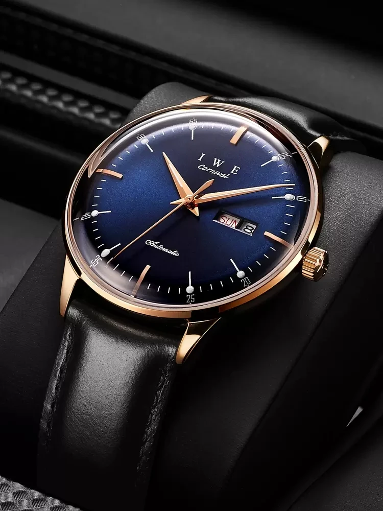 CARNIVAL Brand 3D Curved Dial Luxury MIYOTA Movement Mechanical Watches Men Fashion Men Waterproof Sapphire Automatic Wristwatch
CARNIVAL Brand 3D Curved Dial Luxury MIYOTA Movement Mechanical Watches Men Fashion Men Waterproof Sapphire Automatic Wristwatch