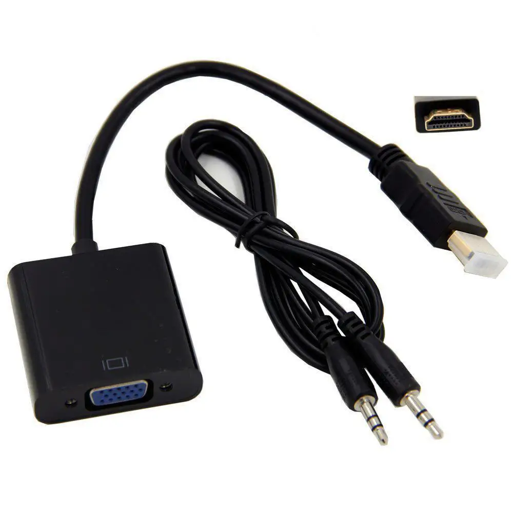 10pcs 1080P HDMI-compatible to VGA Adapter Converter Cable For Xbox PS4 PC Laptop TV Box to Projector Displayer HDTV
10pcs 1080P HDMI-compatible to VGA Adapter Converter Cable For Xbox PS4 PC Laptop TV Box to Projector Displayer HDTV
