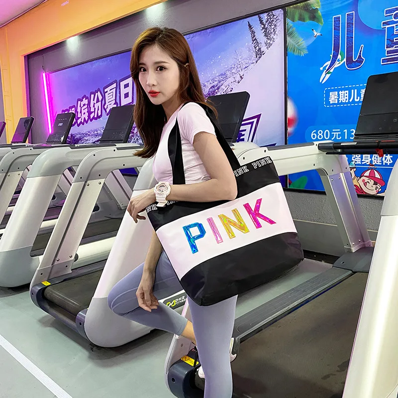 PINK Travel Sports Fitness Yoga Gym Women Handbag Single Shoulder Bag Large Capacity Storage Bag for Men Weekend Waterproof Bag
PINK Travel Sports Fitness Yoga Gym Women Handbag Single Shoulder Bag Large Capacity Storage Bag for Men Weekend Waterproof Bag