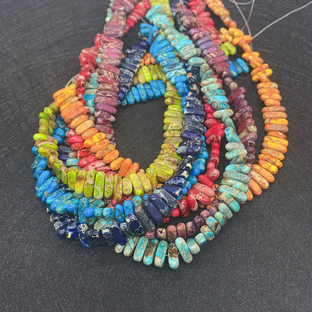 Natural Sea Sediment Stone Beads for Jewelry Making DIY Necklace Bracelets Long Strip Beaded Imperial Stone Charms Accessories
Natural Sea Sediment Stone Beads for Jewelry Making DIY Necklace Bracelets Long Strip Beaded Imperial Stone Charms Accessories