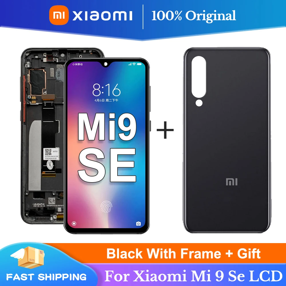 Оригинальный ЖК-экран 5 97 дюйма для Xiaomi Mi 9 SE Замена ЖК-экрана со сканером